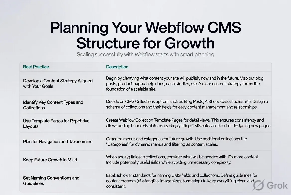 How to Create a Scalable Website with Webflow’s CMS